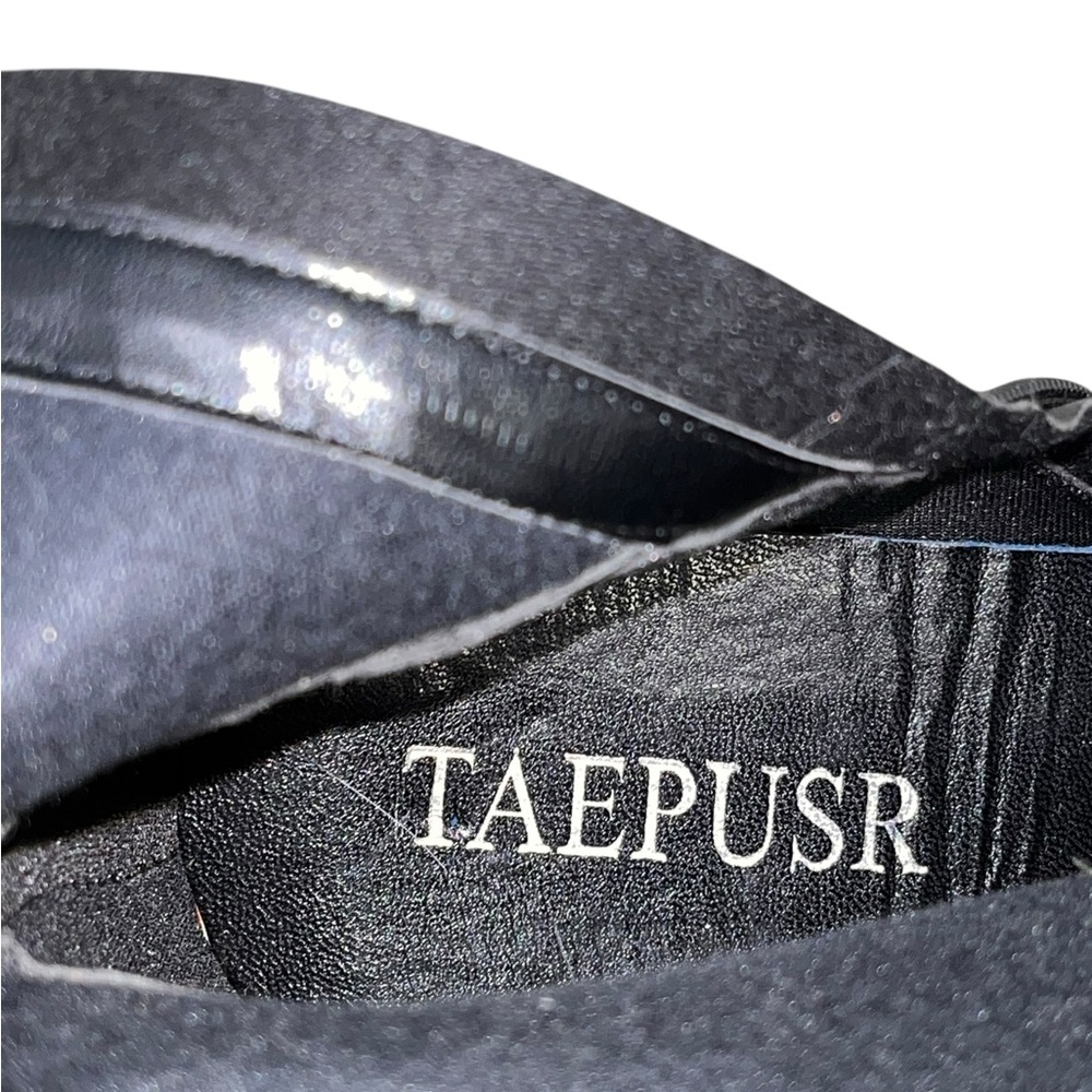 Taepusr Black Ankle Booties NWOB - Picture 10 of 11